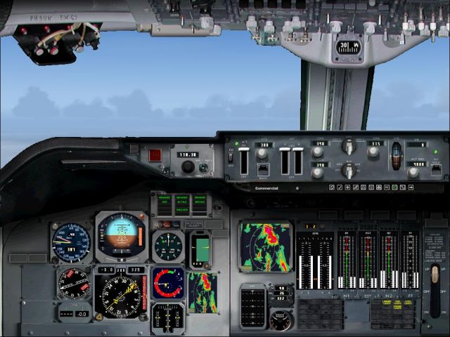 B747-300 CLS 2D Cockpit. From the Microsoft Flight Simulator 2004 gallery.