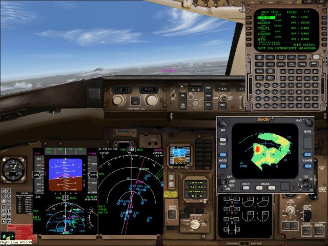 B757-200 2D Cockpit. From the Microsoft Flight Simulator 2004 gallery.