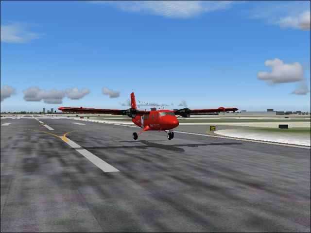 DHC-6 Coast Guard landing
