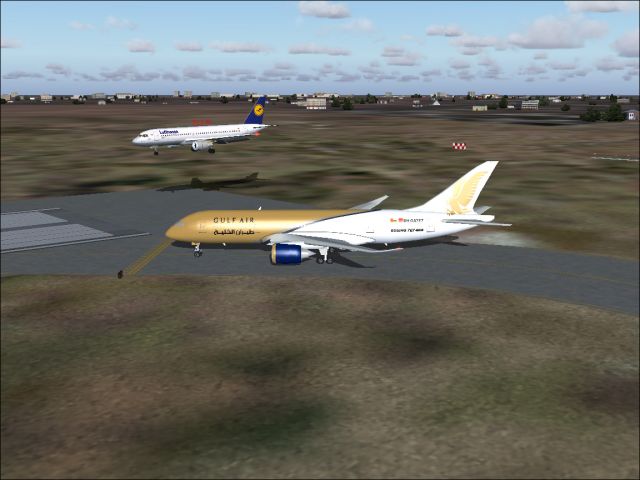 Gulf Air Waiting for Clearance for Departure