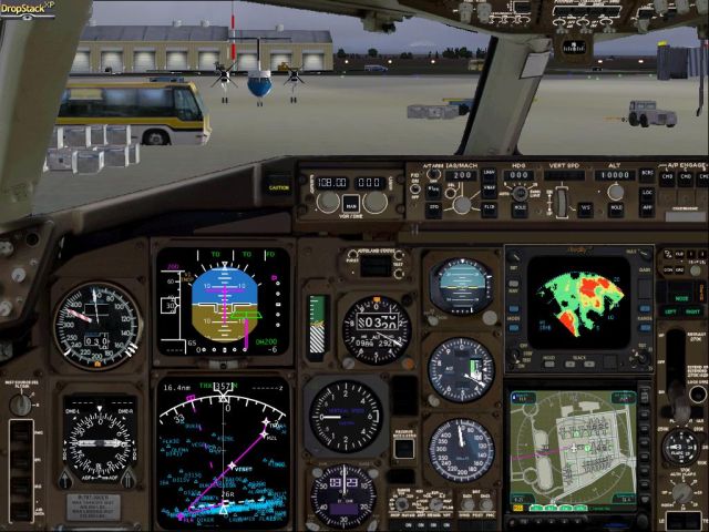 LD Simulation B767-300 Cockpit. From the Microsoft Flight Simulator 2004 gallery.