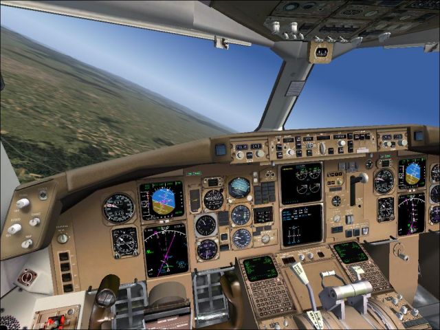 B767-300 Level-D Virtual Cockpit. From the Microsoft Flight Simulator 2004 gallery.