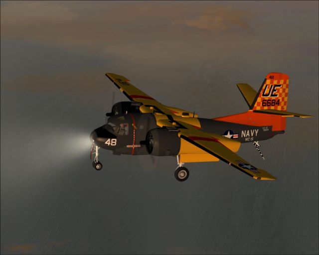 Grumman US-2C of VC-5. From the Microsoft Flight Simulator 2004 gallery.