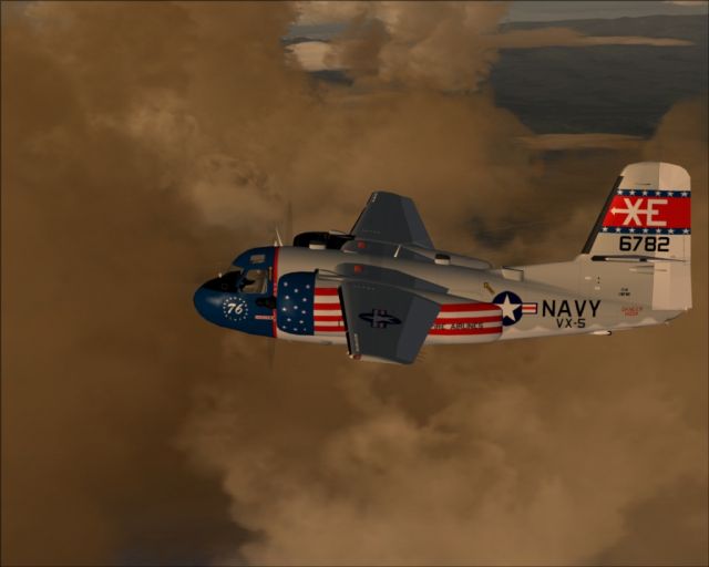 VX-5 COD inbound to SFO. From the Microsoft Flight Simulator 2004 gallery.