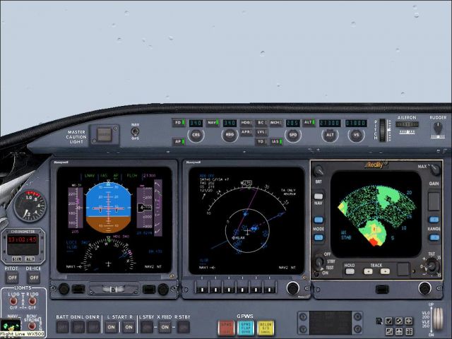 LearJet 2D Panel. From the Microsoft Flight Simulator 2004 gallery.