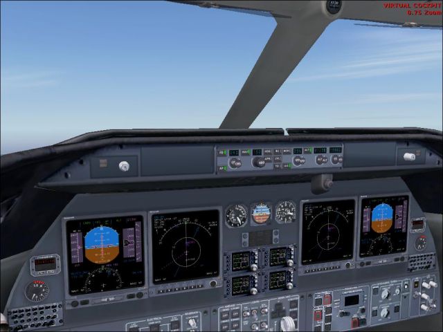 LearJet 45 Cockpit. From the Microsoft Flight Simulator 2004 gallery.
