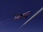 AeroMexico Boeing 777 over North Atlantic