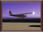 Cessna 152 over lake