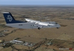 Dash 8 Heading into Christchurch