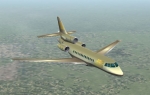 Dassault F7x at 39,000 feet