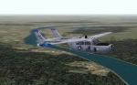 Cessna O-2 over the Ohio River