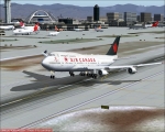 747-400 departing LAX