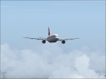 A320 Swiss Air over clouds