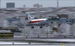 TWA 727-31 short final rwy 1 KMKC