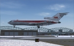 TWA 727-31 over the numbers
