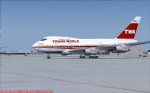 TWA 747 SP Boston Express on Taxiway