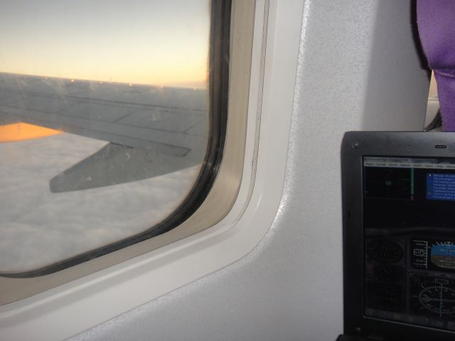 Flying Simulator While In Flight. From the Aircraft and Aviation gallery.