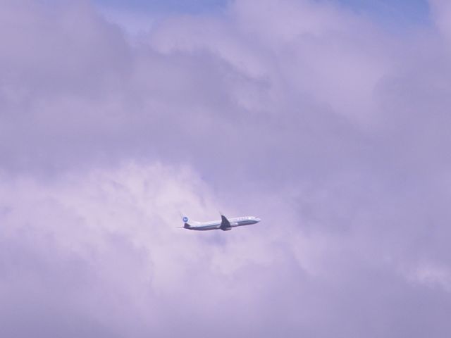 Plane spotted from back of apartment. From the Aircraft and Aviation gallery.