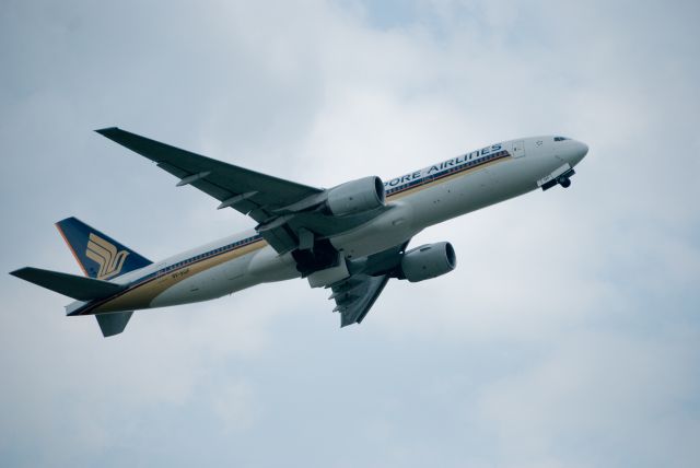 SIA taking off with landing gears retracting. From the Aircraft and Aviation gallery.