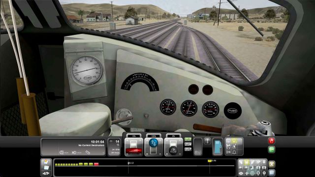 Driver Cab view in Electric Train