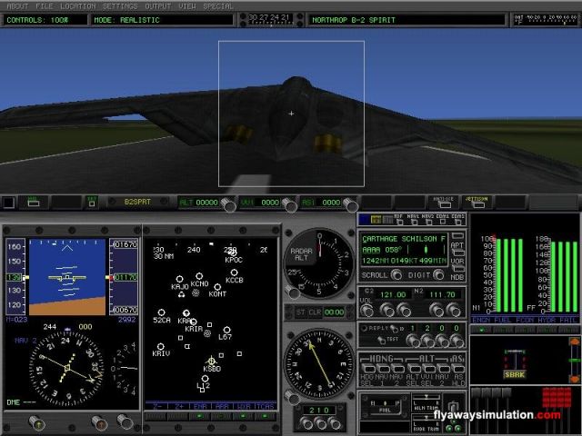 B2 stall. From the X-Plane gallery.