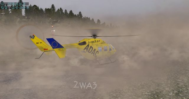 Helicopter Dust. From the X-Plane gallery.