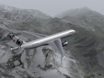 Boeing 777 over the Alps