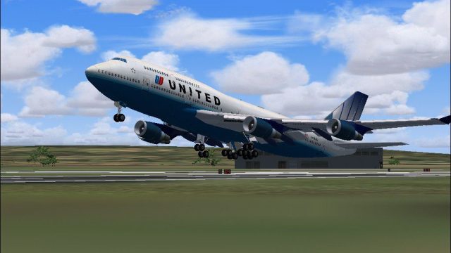 Screenshot 1 — United Airlines Boeing 747-422