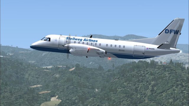 Screenshot 1 — Stellweg Airlines Saab 340B