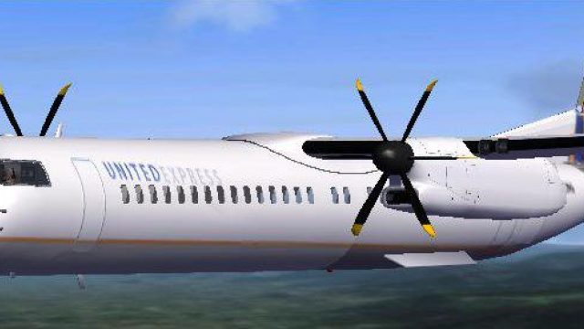 Screenshot 1 — United Airlines Turboprop Pack