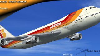 Screenshot 1 — FS2002/2004 Iberia Boeing 747-200