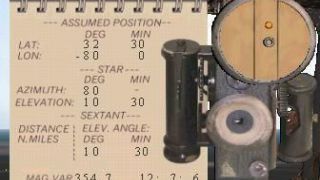 Screenshot 23 — Simulated Aircraft Bubble Sextant