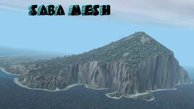 Screenshot 1 — Saba Island High Resolution Mesh