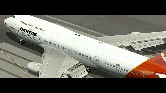 Screenshot 1 — Boeing 747-400RR, Qantas Airways