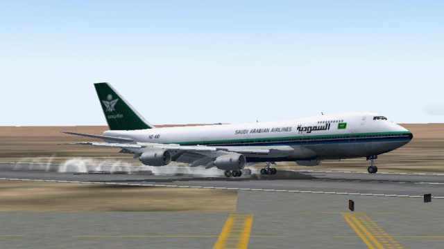 Screenshot 1 — Boeing 747-168B, Saudi Arabian Airlines