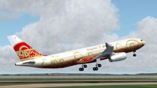 Screenshot 3 — Airbus A-330-200, Gulf Air, 50th Aniversary Colours