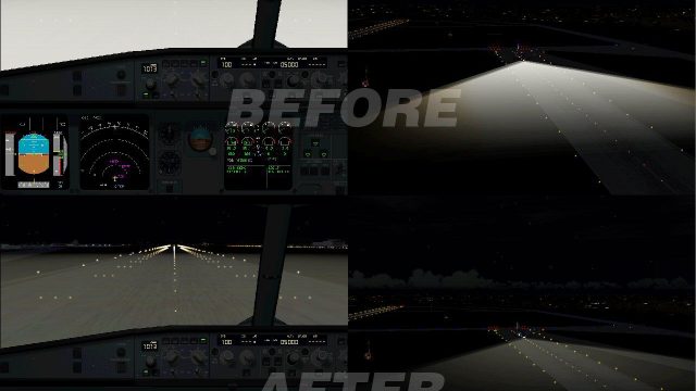 Screenshot 1 — Landing Lights Enhancement
