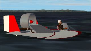 Screenshot 1 — FS2004/2002 Unreal Aviation Tandem Aerofoil Boat