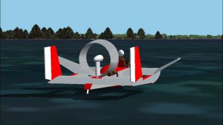Screenshot 2 — FS2004/2002 Unreal Aviation Tandem Aerofoil Boat