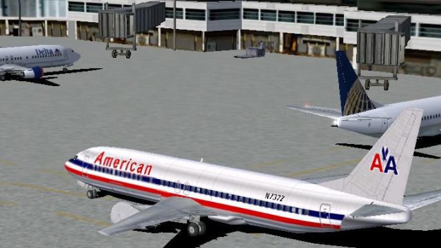 Screenshot 1 — USA B737-400 AI Replacement Pack