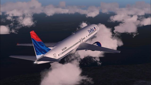 Screenshot 1 — Delta Airlines Boeing 737-400