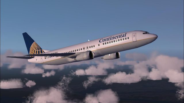 Screenshot 1 — Continental Boeing 737-400