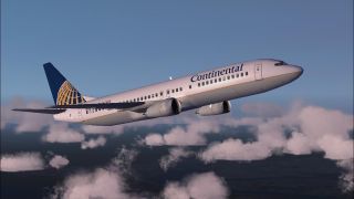 Screenshot 1 — Continental Boeing 737-400