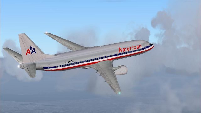 Screenshot 1 — American Airlines Boeing 737-400