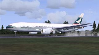 Screenshot 1 — Cathay Pacific Boeing 777-200