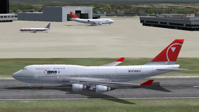 Screenshot 1 — Northwest Airlines Boeing 747-400
