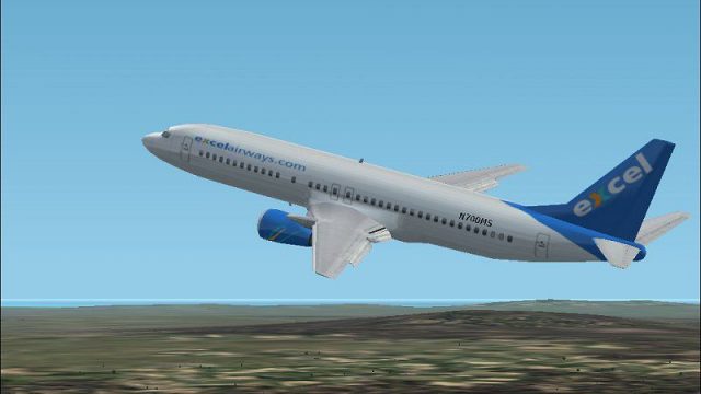 Screenshot 1 — Excel Airways Boeing 737-402 G-VLAP