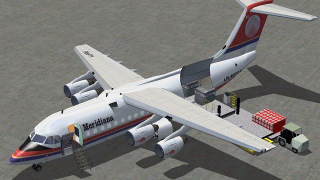 Screenshot 1 — Meridiana BAe 146-200