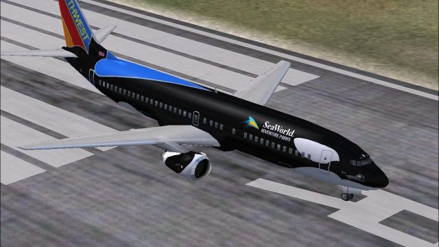 Screenshot 1 — Southwest Airlines Boeing 737-400 "Shamu"