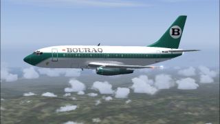 Screenshot 1 — Bouraq Airlines Boeing 737-200 PK-IJG
